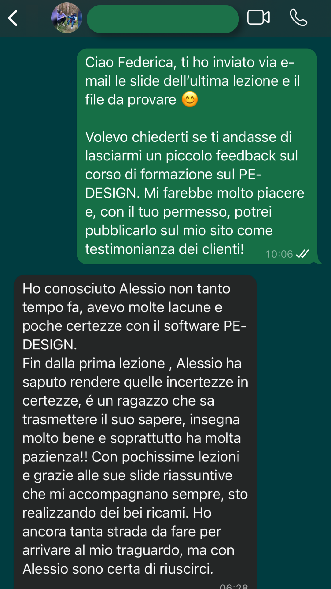 Recensione Alessio Solazzi 3 Recensione positiva del corso sul software da ricamo PE Design 11 tenuto da Alessio Solazzi